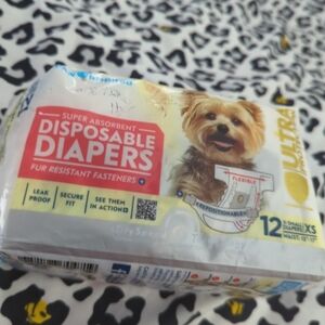 Inspire Ultra Protection Dog Diapers - Blue and White